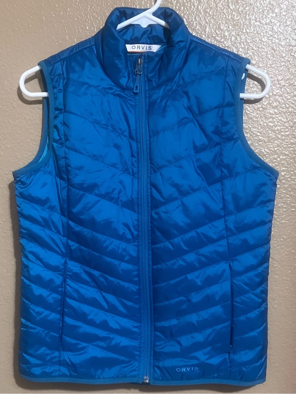 Orvis Electric Blue Quilted Packable Vest